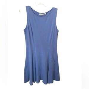 100% Cotton Blue Sleeveless Dress
